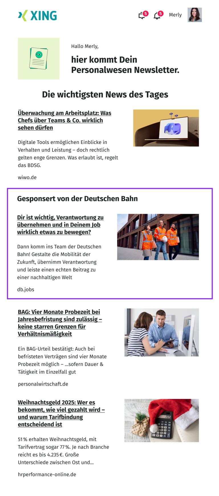 DB content ad