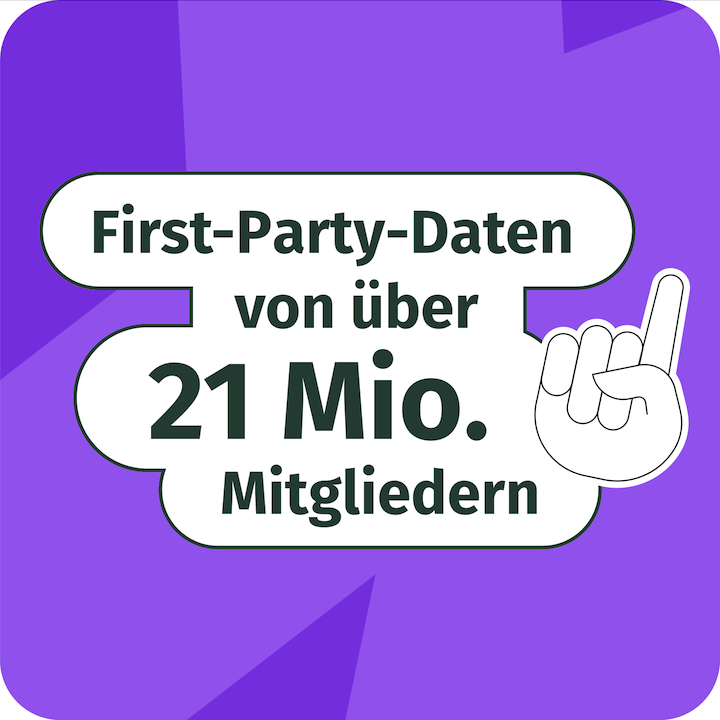 First-Party-Daten von 21 Mio. Mitgliedern